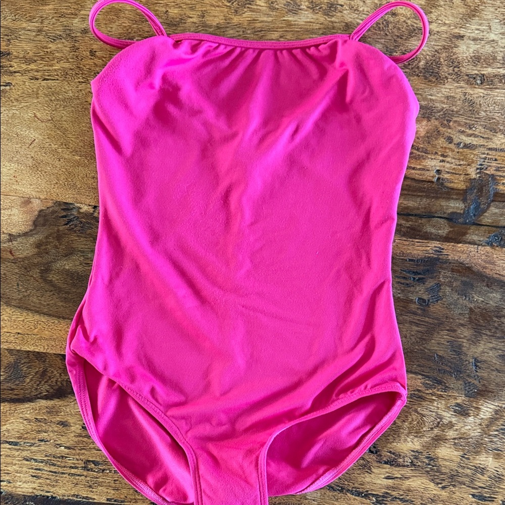 Bloch Vibrant Pink Girls Dance Leotard Size 8-10 Like New